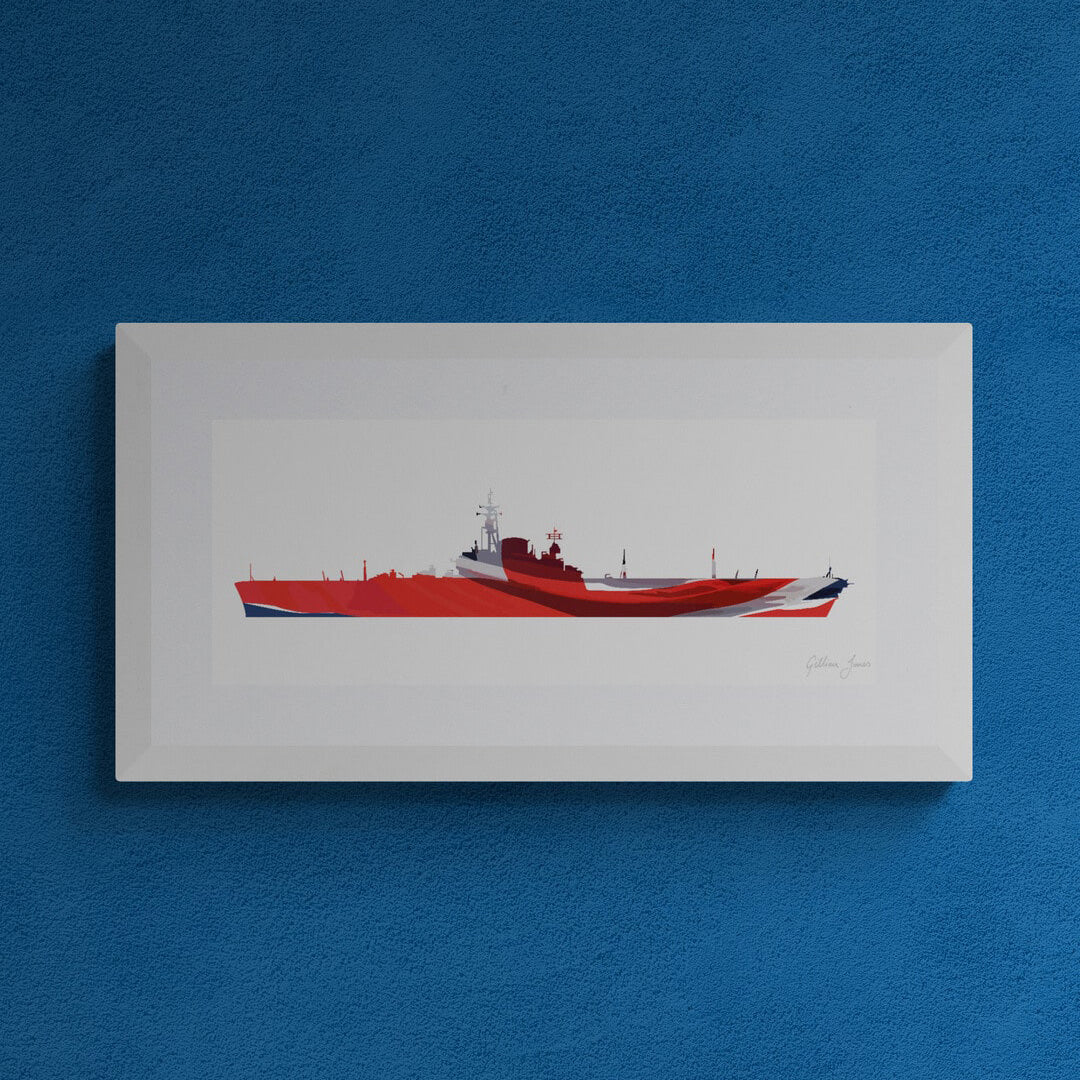Implacable Class Aircraft Carrier Union Flag Print