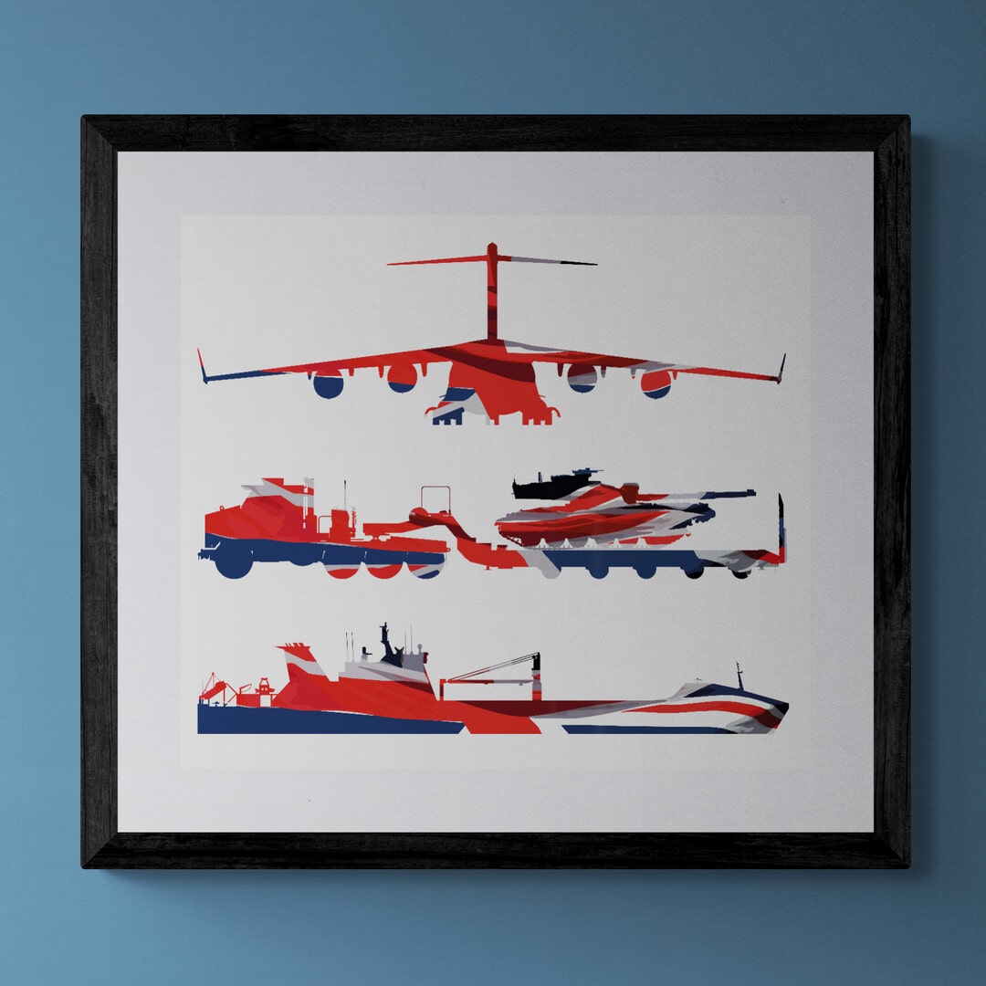 Tri-Service Logistics Union Flag Print