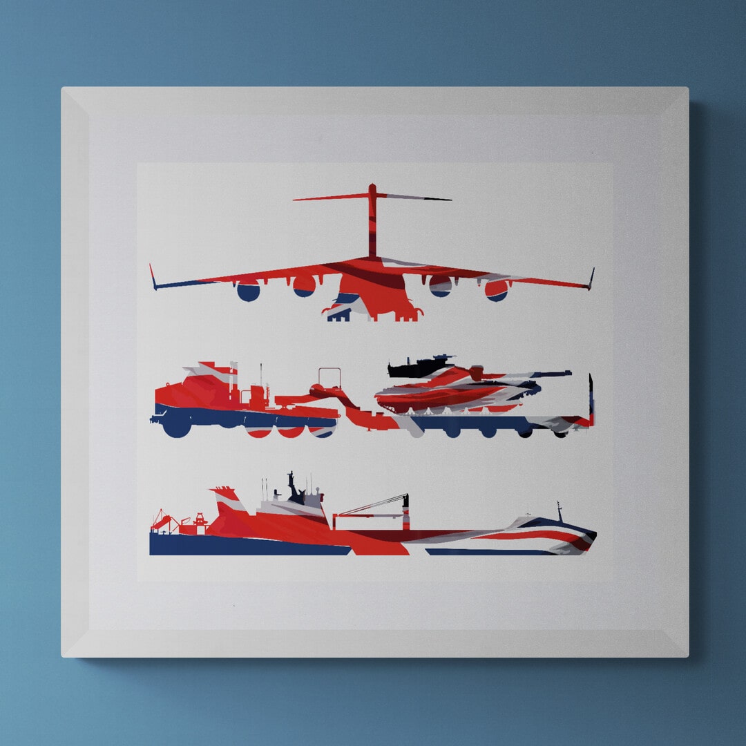 Tri-Service Logistics Union Flag Print