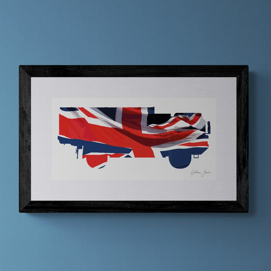 MAN 6-Tonne Support Vehicle Union Flag Print