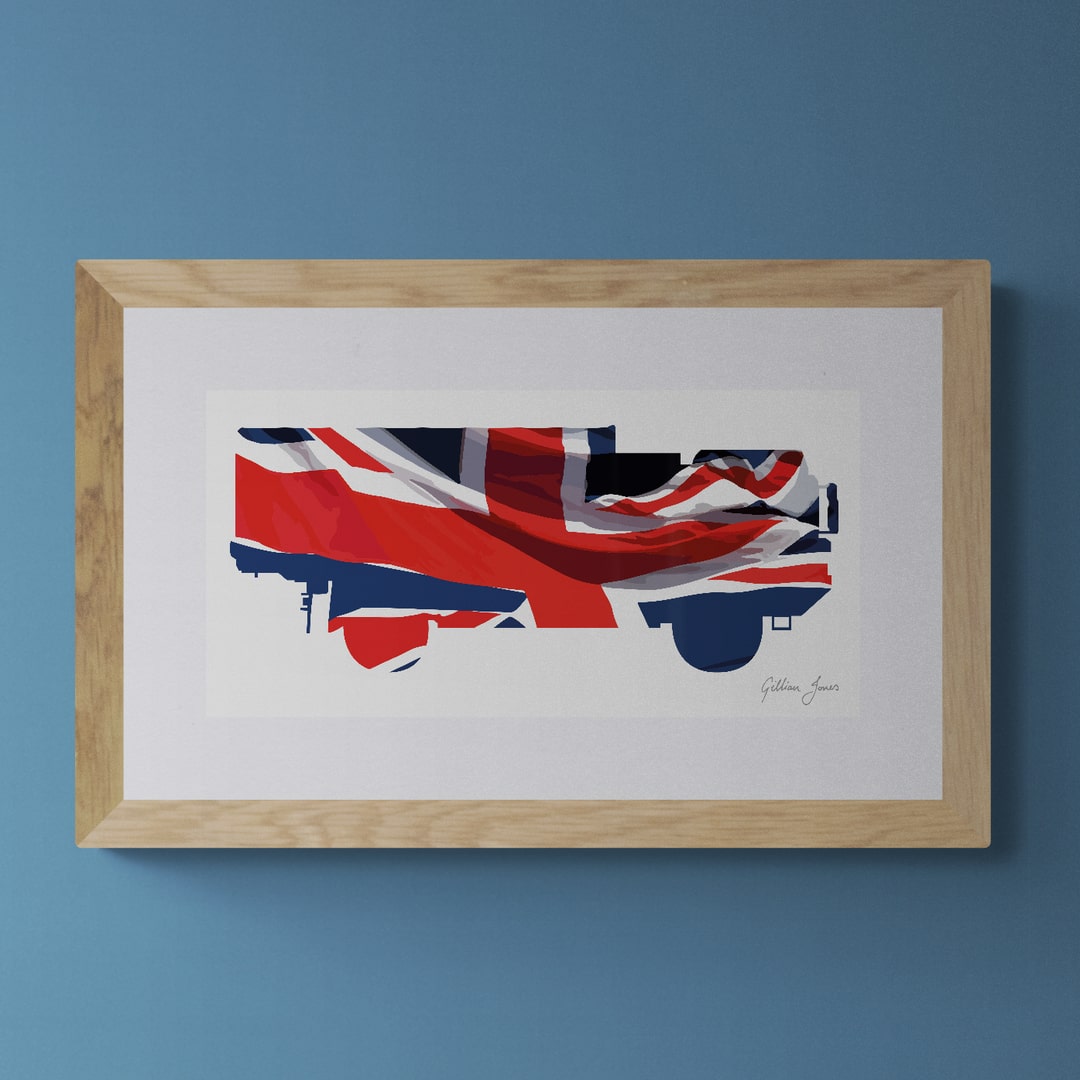 MAN 6-Tonne Support Vehicle Union Flag Print