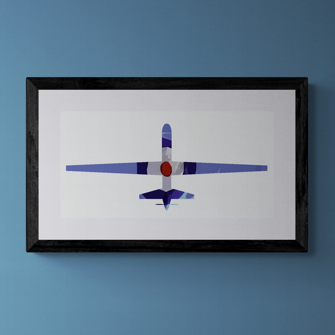 MQ-9 Reaper (Predator B) RAF Ensign Print