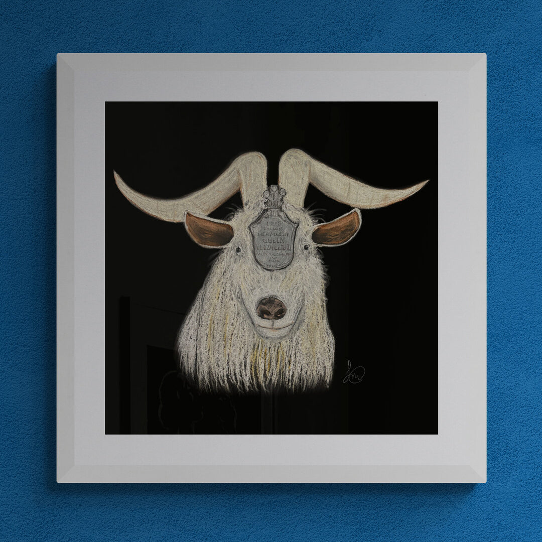 Goat Mascot Print
