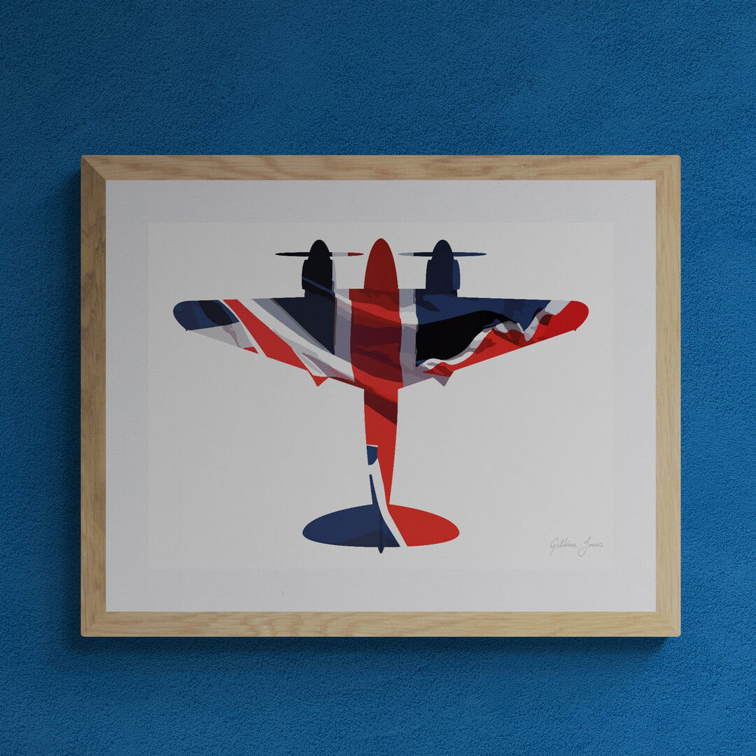 de Havilland Mosquito Union Flag Print