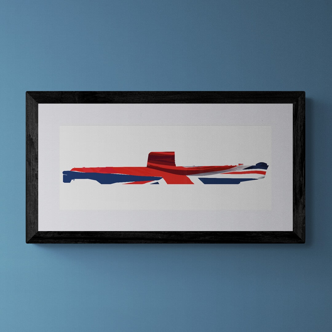 Oberon Class Submarine Union Flag Print