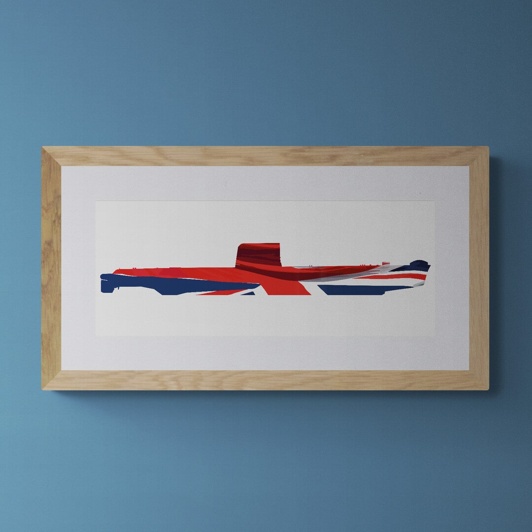 Oberon Class Submarine Union Flag Print