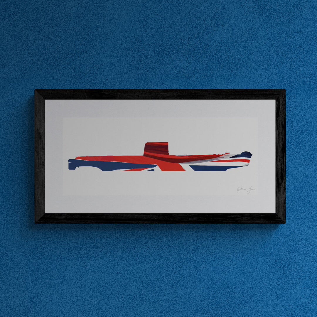 Oberon Class Submarine Union Flag Print