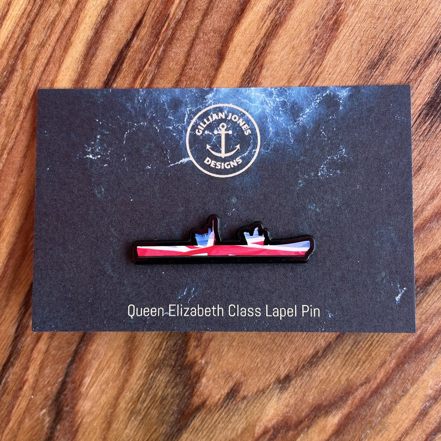 Queen Elizabeth Class Union Flag Open Edition Pin