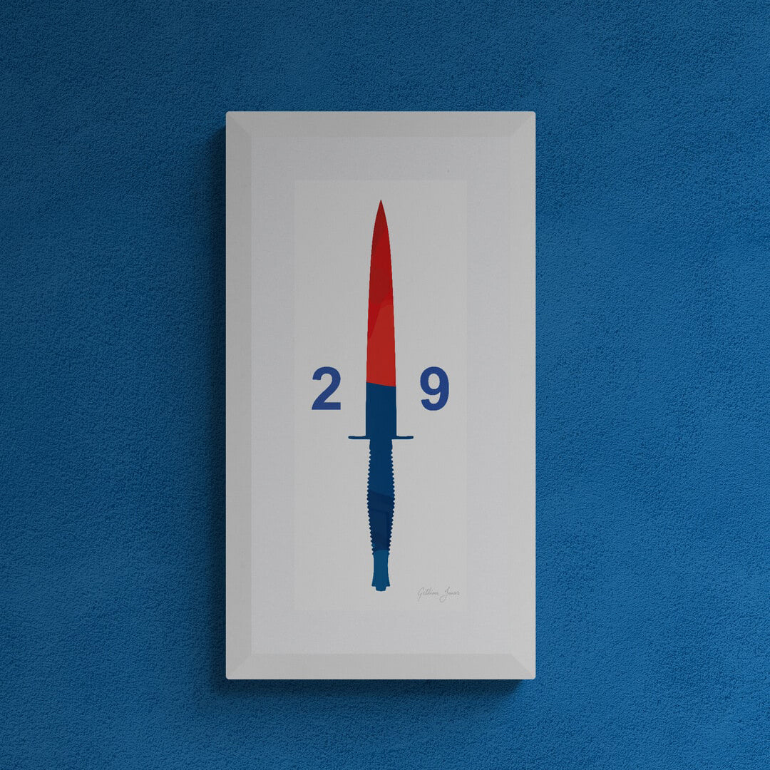 Royal Artillery 29 Commando Dagger Print