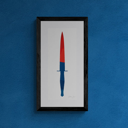 Royal Artillery Commando Dagger Print