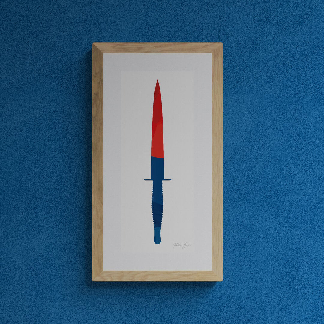 Royal Artillery Commando Dagger Print
