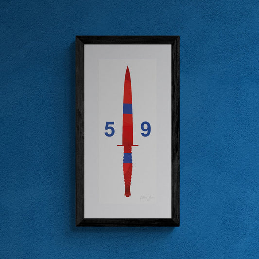 Royal Engineers 59 Commando Dagger Print