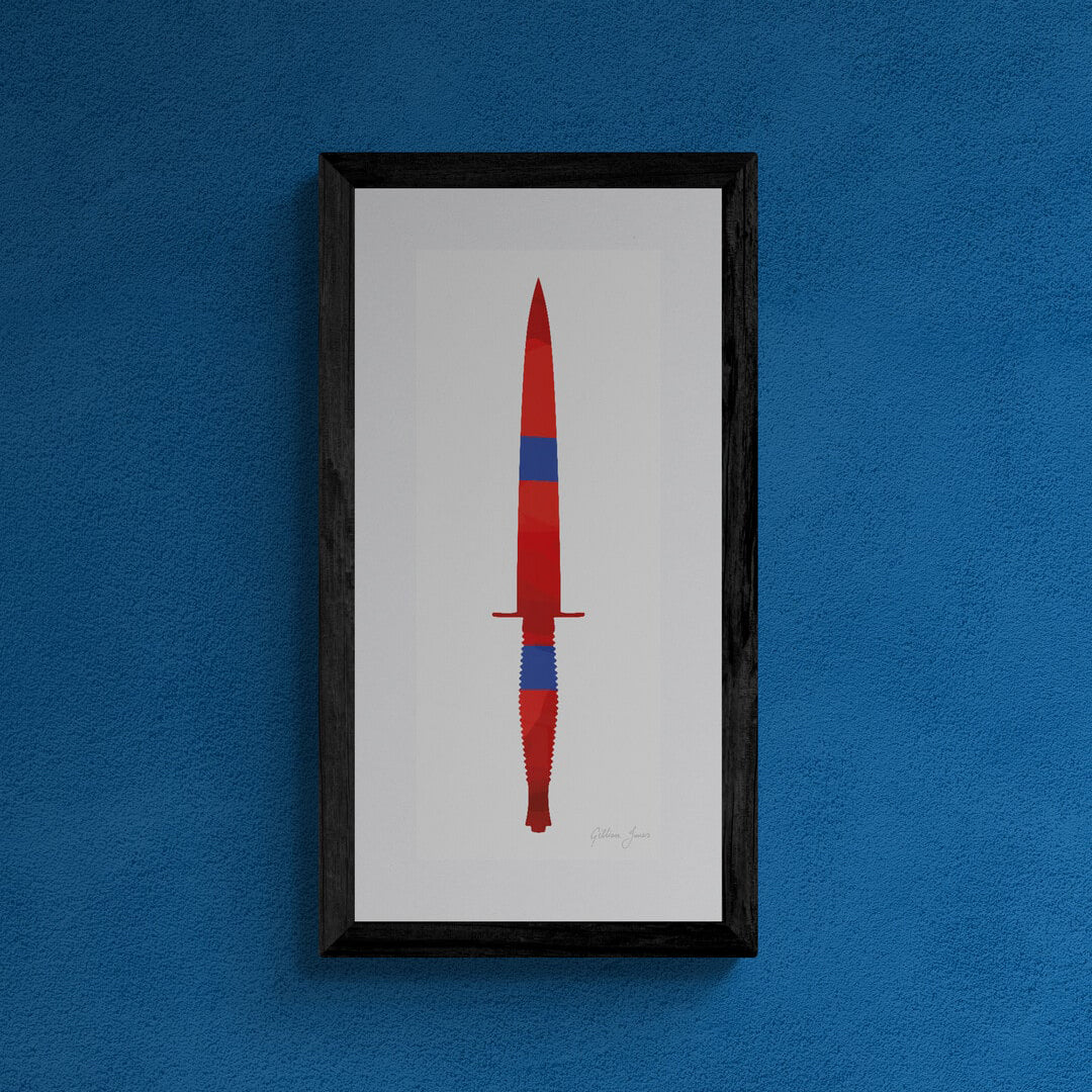 Royal Engineers Commando Dagger Print