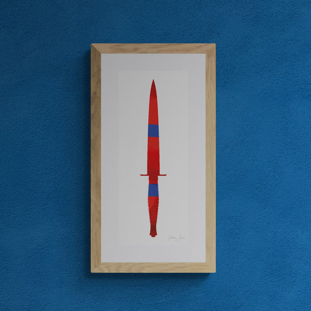 Royal Engineers Commando Dagger Print