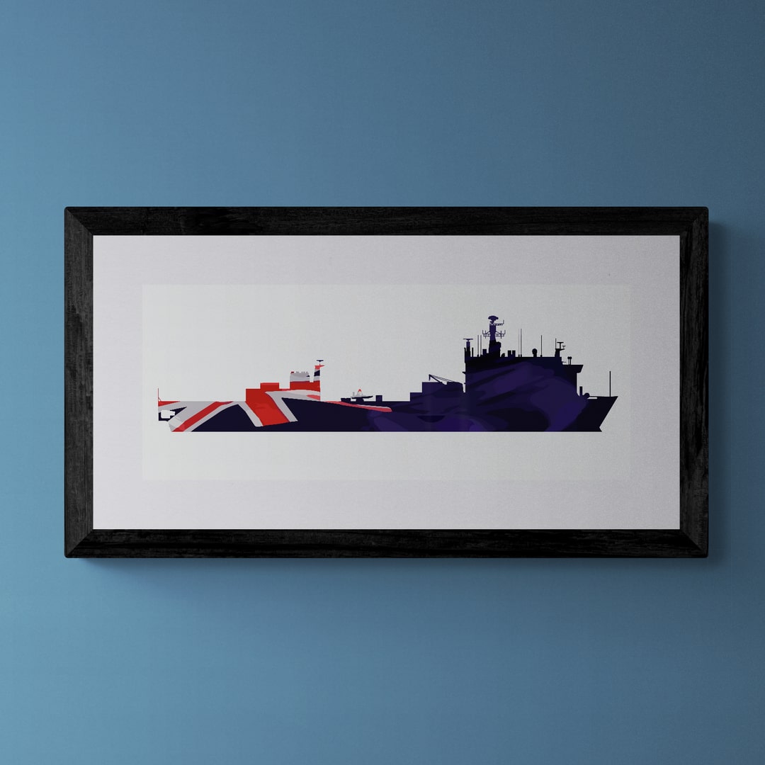 RFA Argus Blue Ensign Print