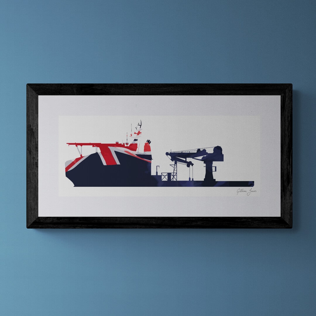 RFA Proteus Blue Ensign Print