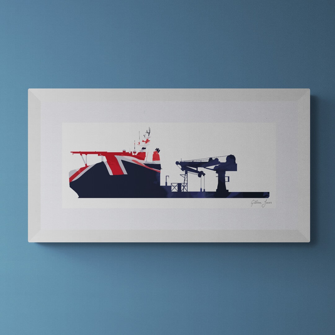 RFA Proteus Blue Ensign Print