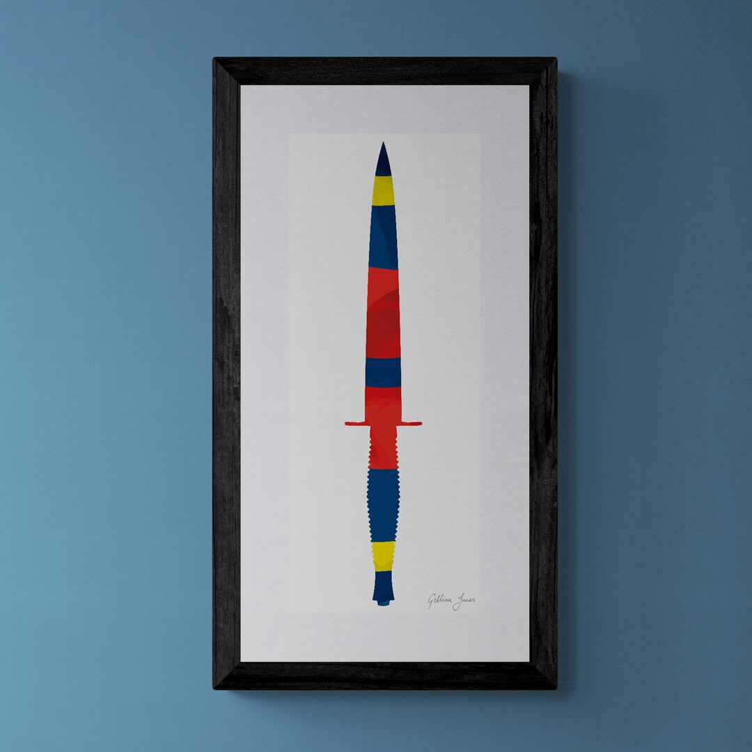 Royal Logistic Corps Commando Dagger Print