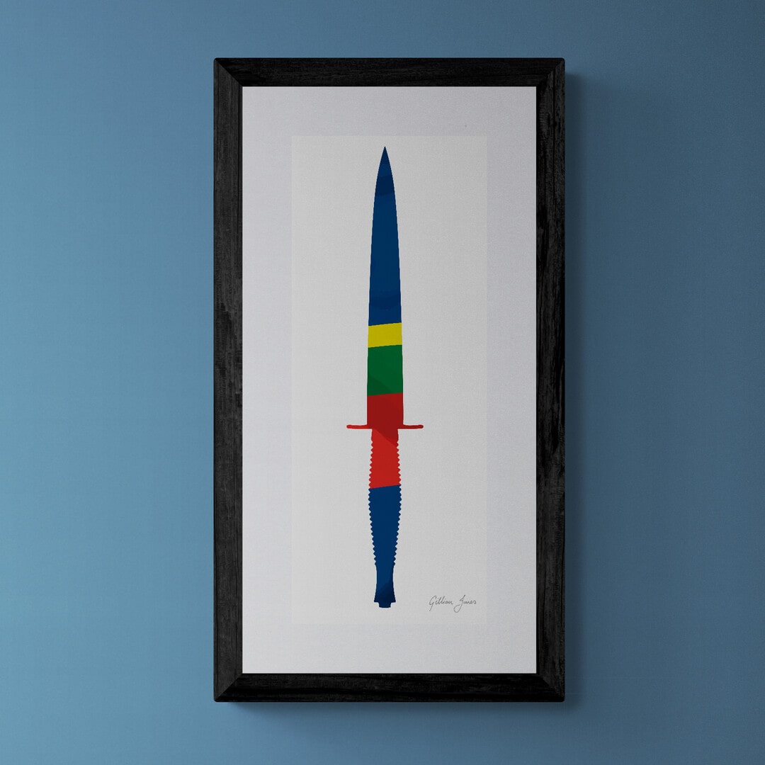 Royal Marines Commando Dagger Print