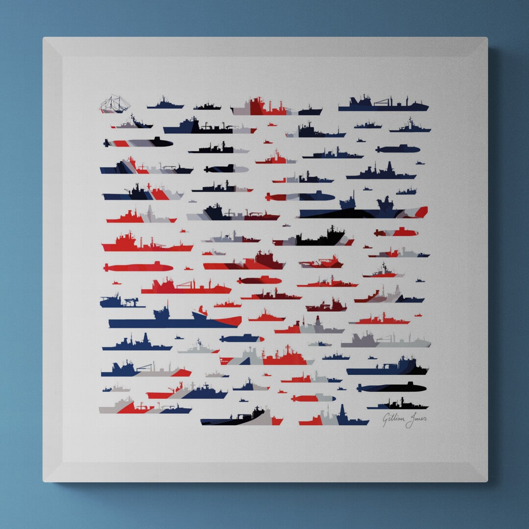 RN & RFA Fleet 2024 Union Flag Limited Edition Print