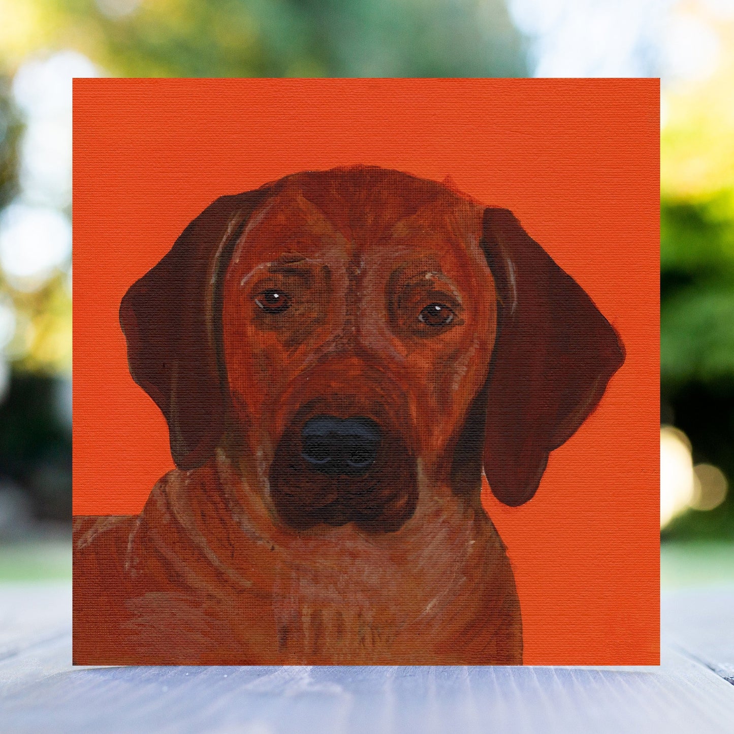 Ranger the Rhodesian Ridgeback Greeting Card