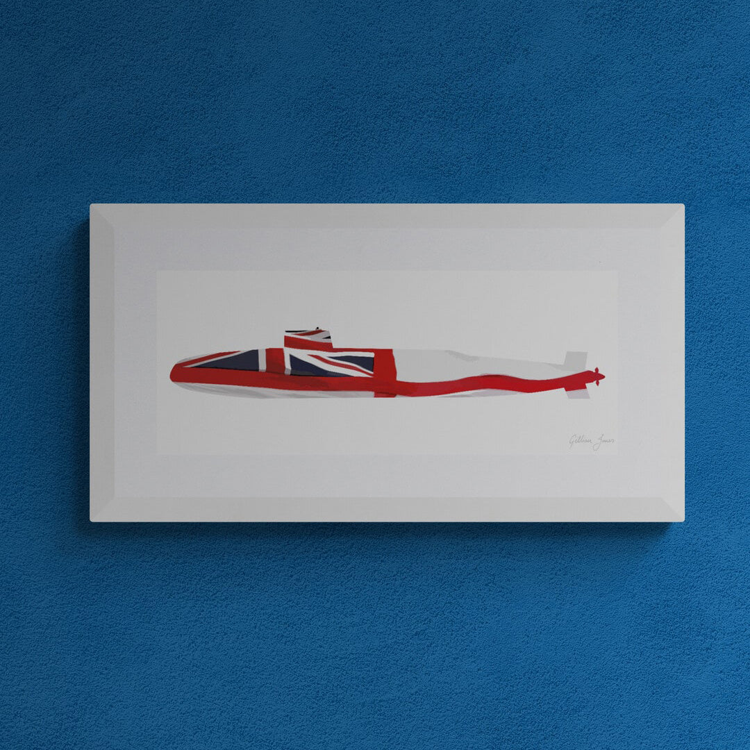 Resolution Class Submarine White Ensign Print