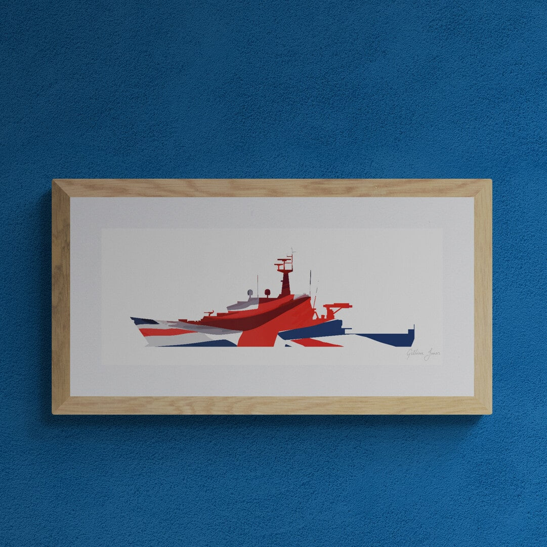 River Class Batch 1 OPV Union Flag Print