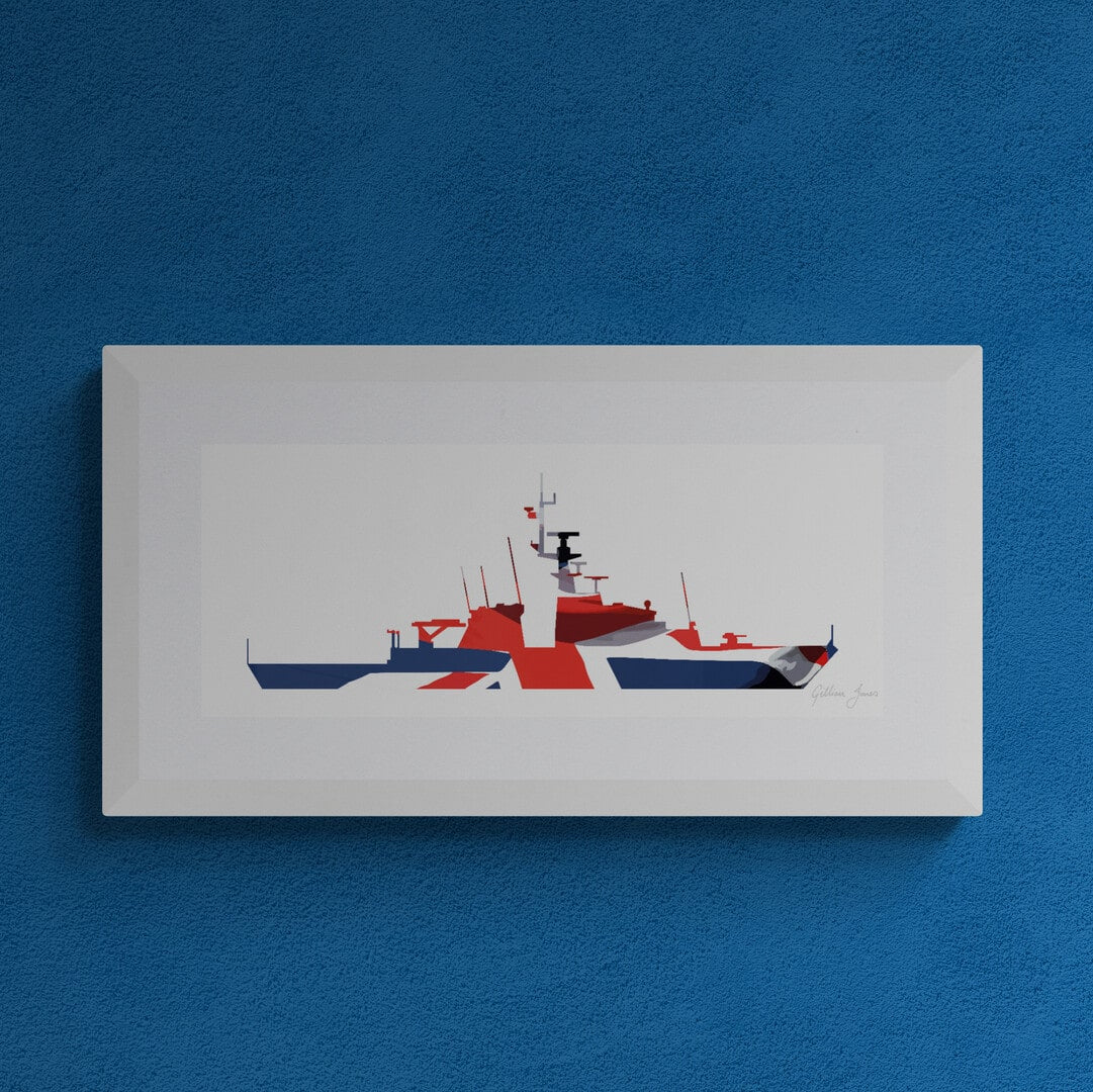 River Class Batch 2 OPV Union Flag Print