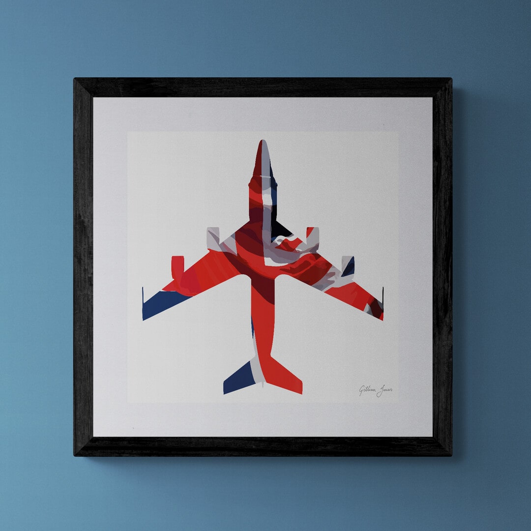 RC-135W Rivet Joint Union Flag Print