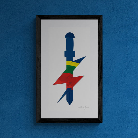 Special Forces Support Group Royal Marines Dagger Print