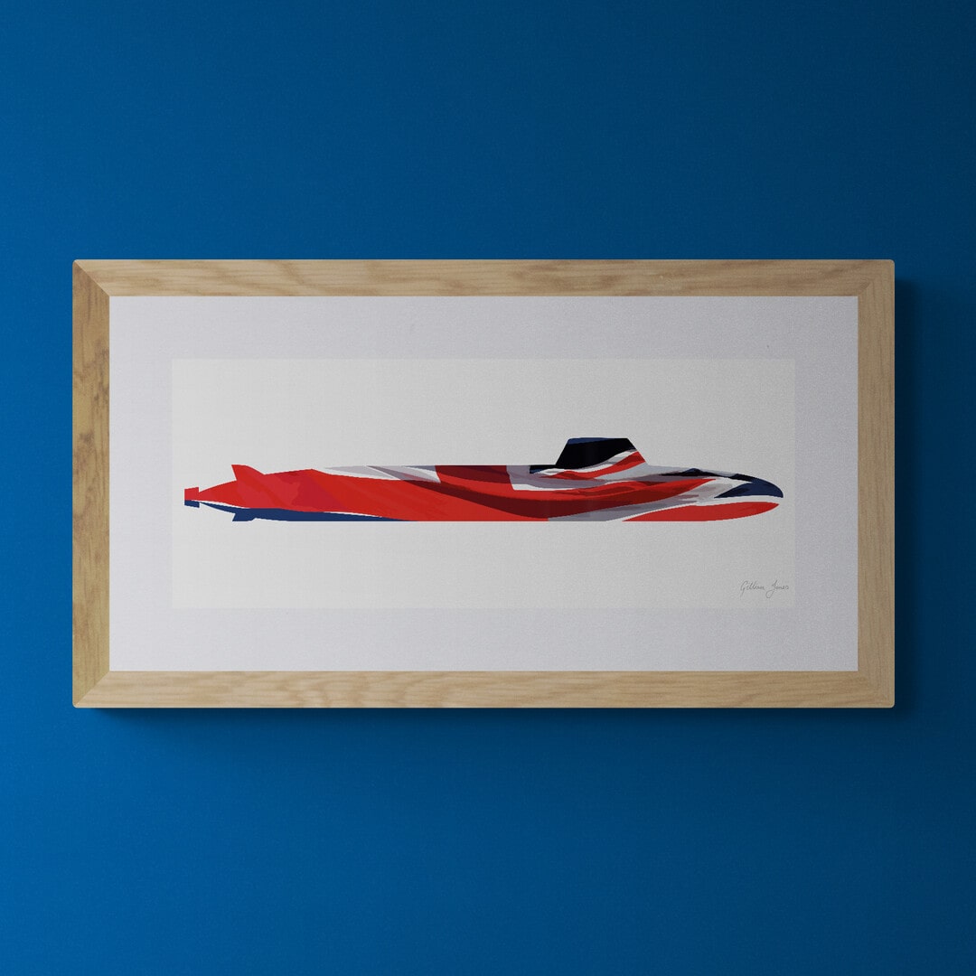 SSNR Future Attack Submarine Union Flag Print (Artist's Impression)