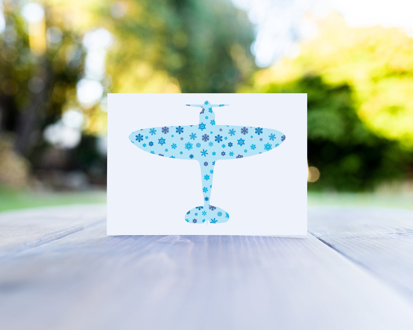 Spitfire Snowflake Christmas Card