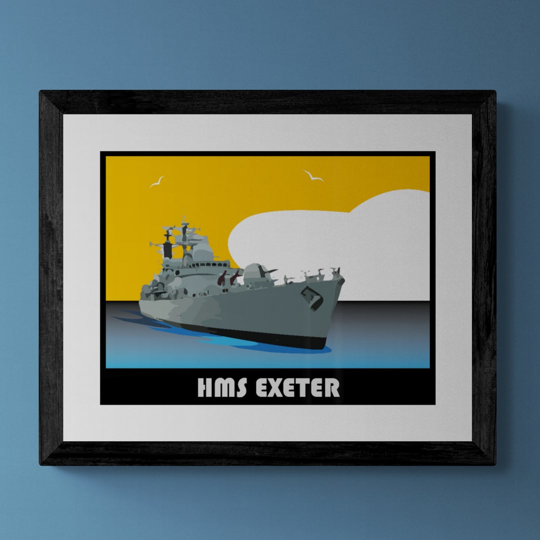 Retro Type 42 print by Gillian Jones Designs