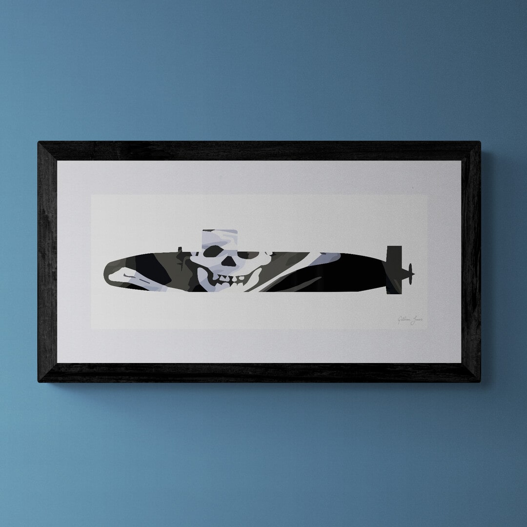 Trafalgar Class Submarine Jolly Roger Print