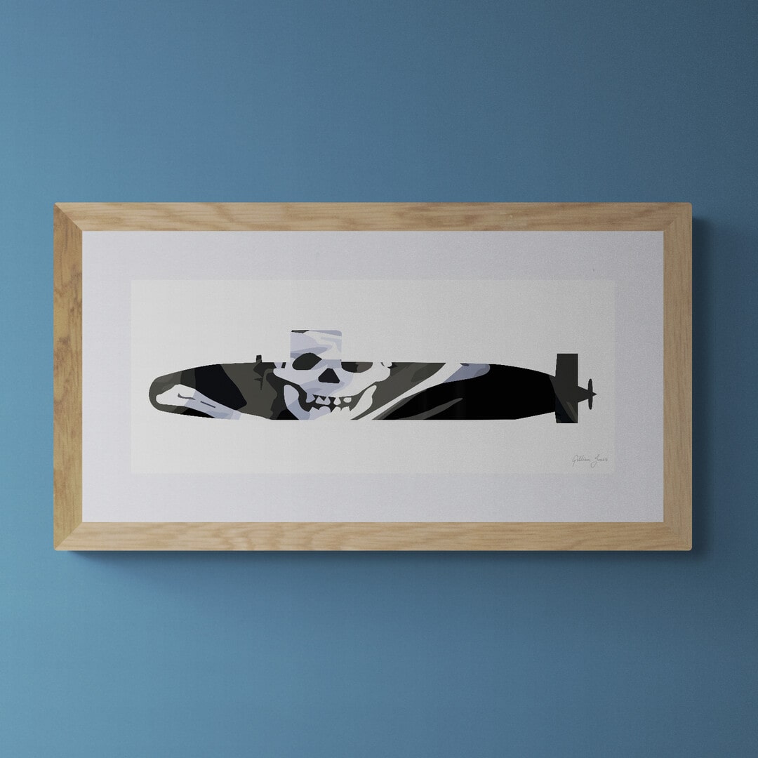 Trafalgar Class Submarine Jolly Roger Print