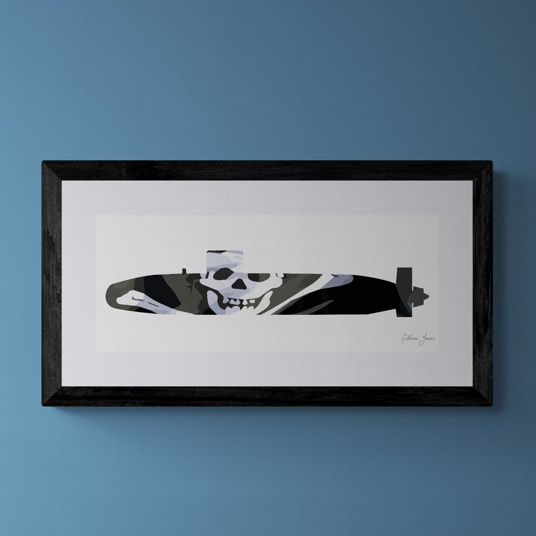 Trafalgar Class Submarine Jolly Roger Print