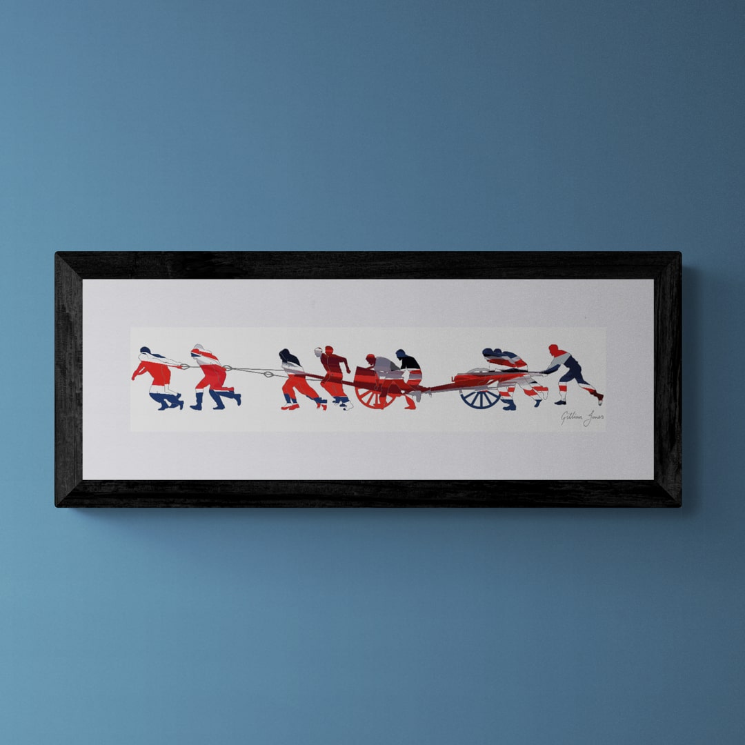 Field Gun Run Union Flag Print
