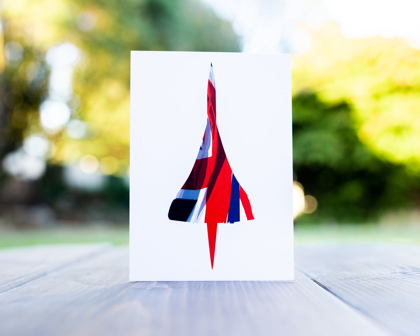 Concorde Union Flag Greeting Card