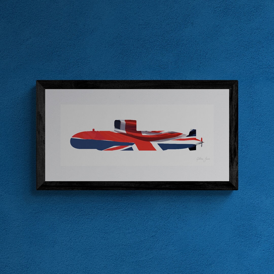 Upholder Class Submarine Union Flag Print