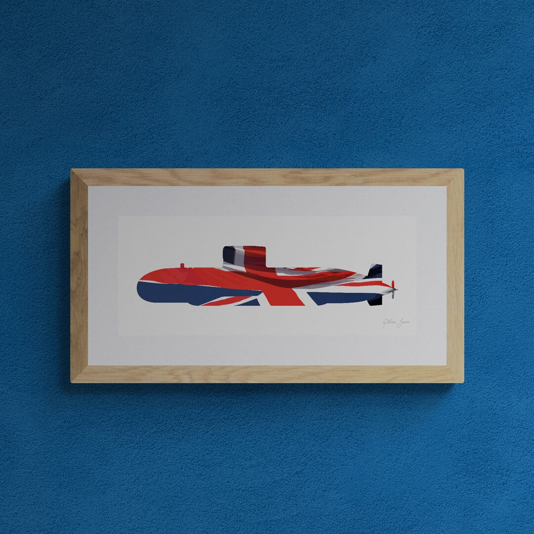 Upholder Class Submarine Union Flag Print