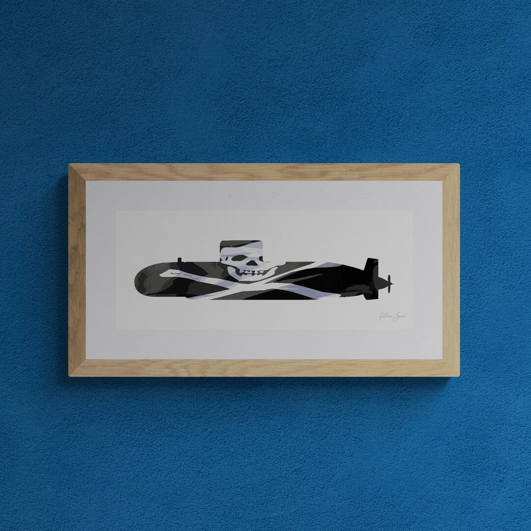 Upholder Class Submarine Jolly Roger Print
