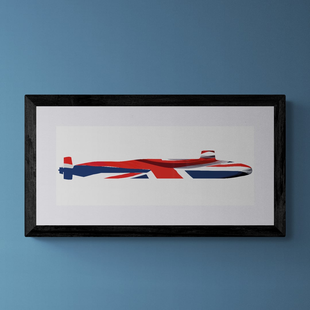 Vanguard Class Submarine Union Flag Print