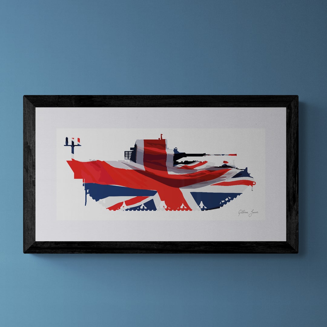 Warrior FV510 Union Flag Print
