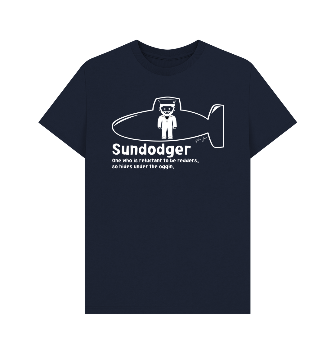 Navy Blue Printed T-shirt