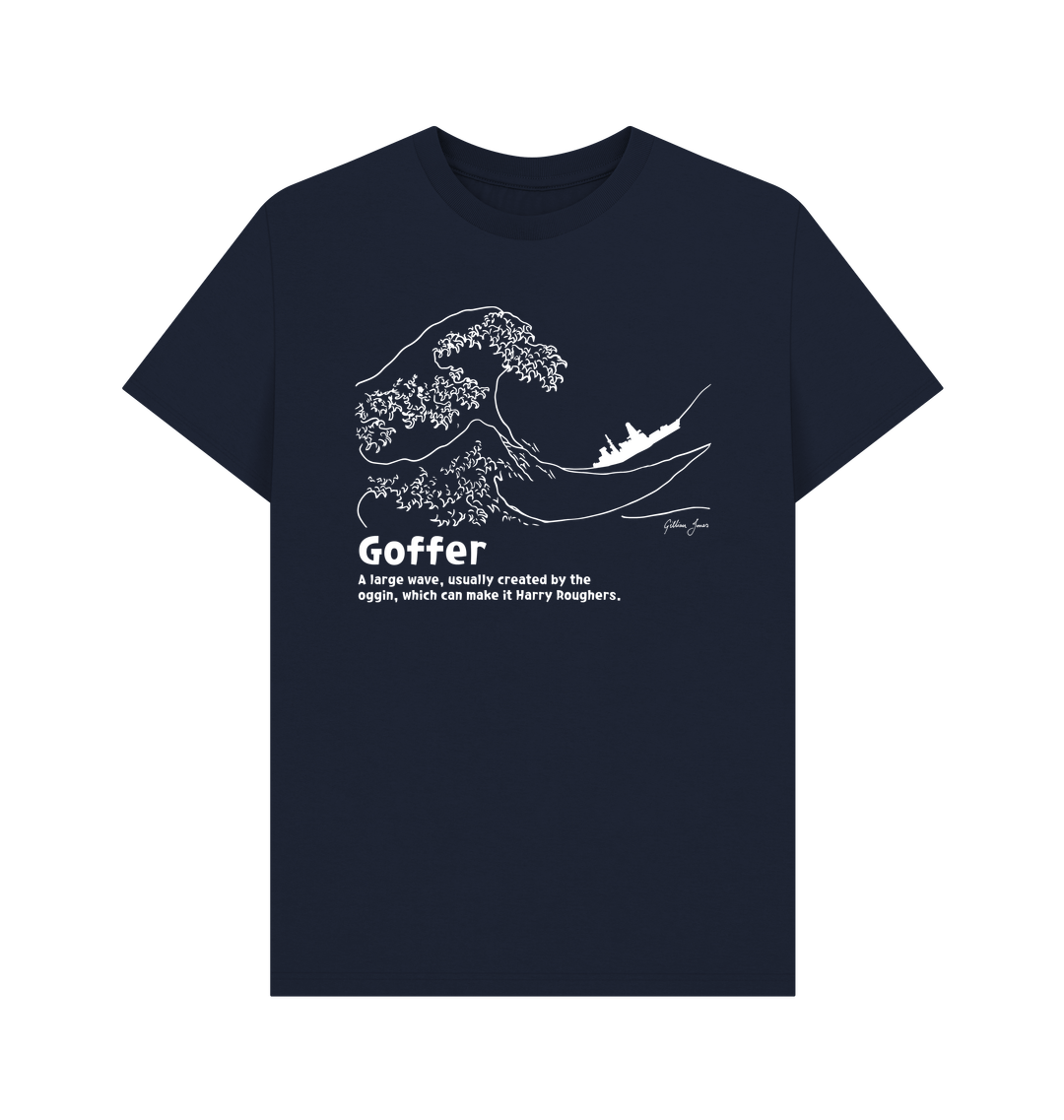 Navy Blue Printed T-shirt