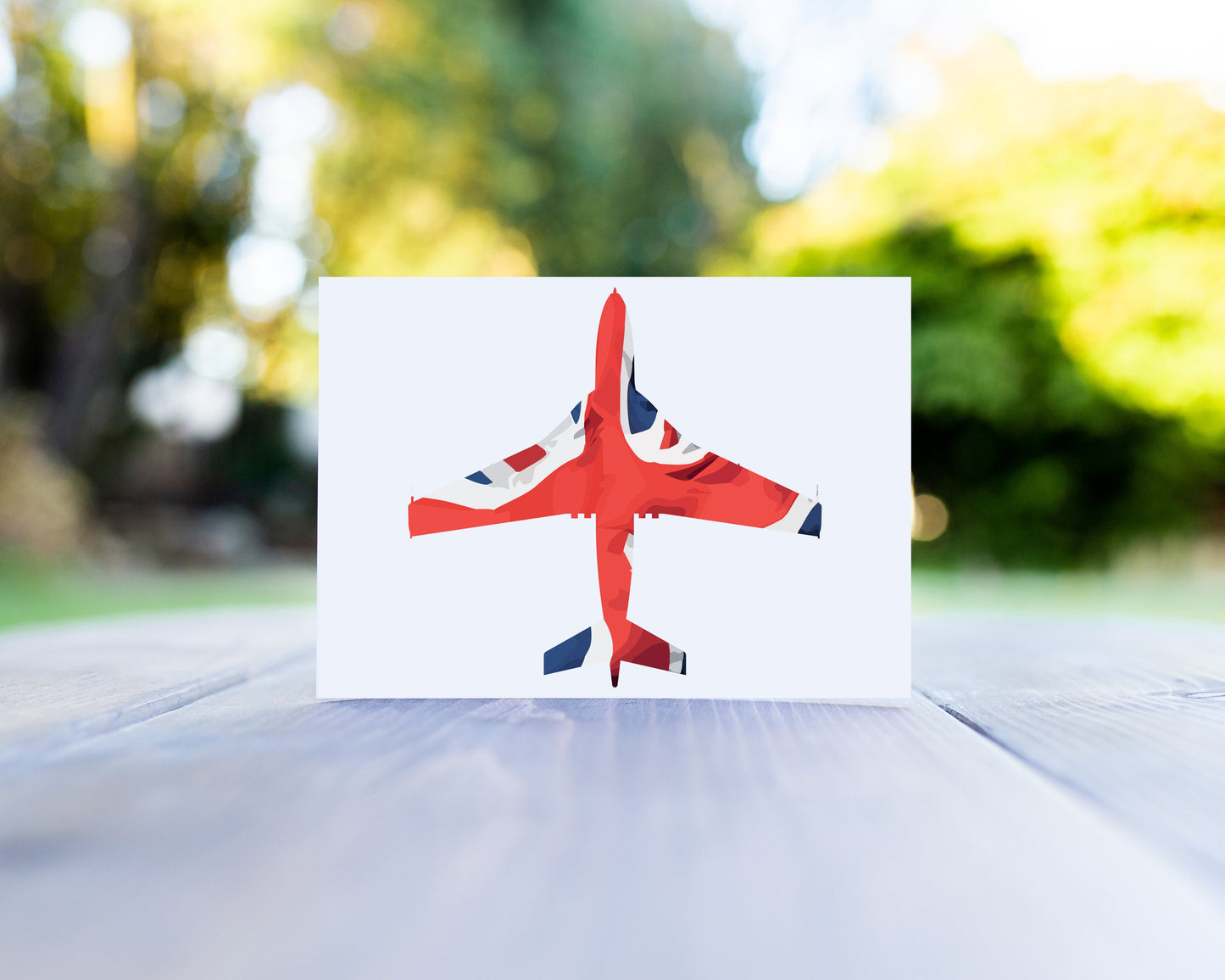 Valiant Bomber Union Flag Greeting Card