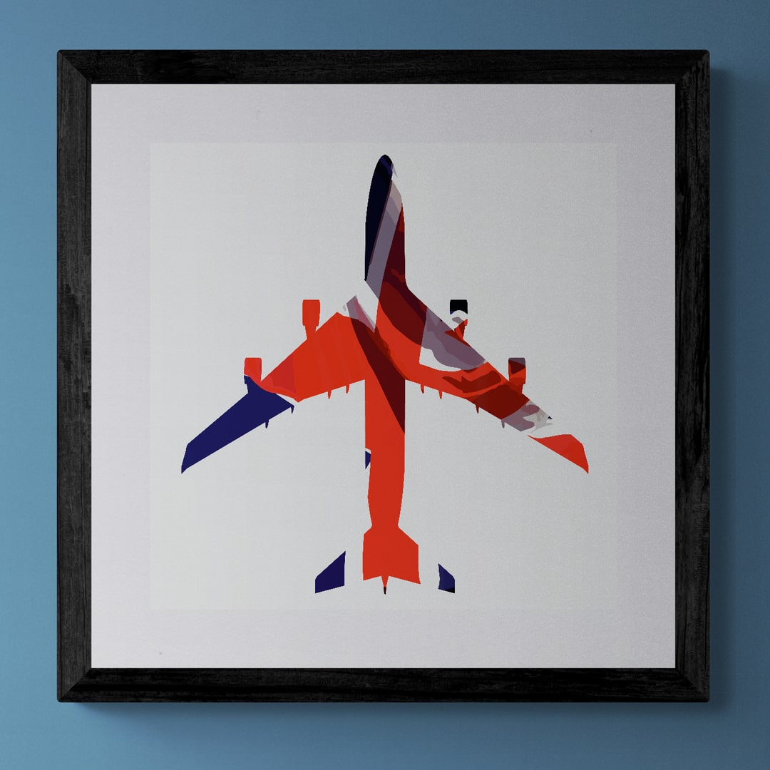 Boeing 747-400 Union Flag Print