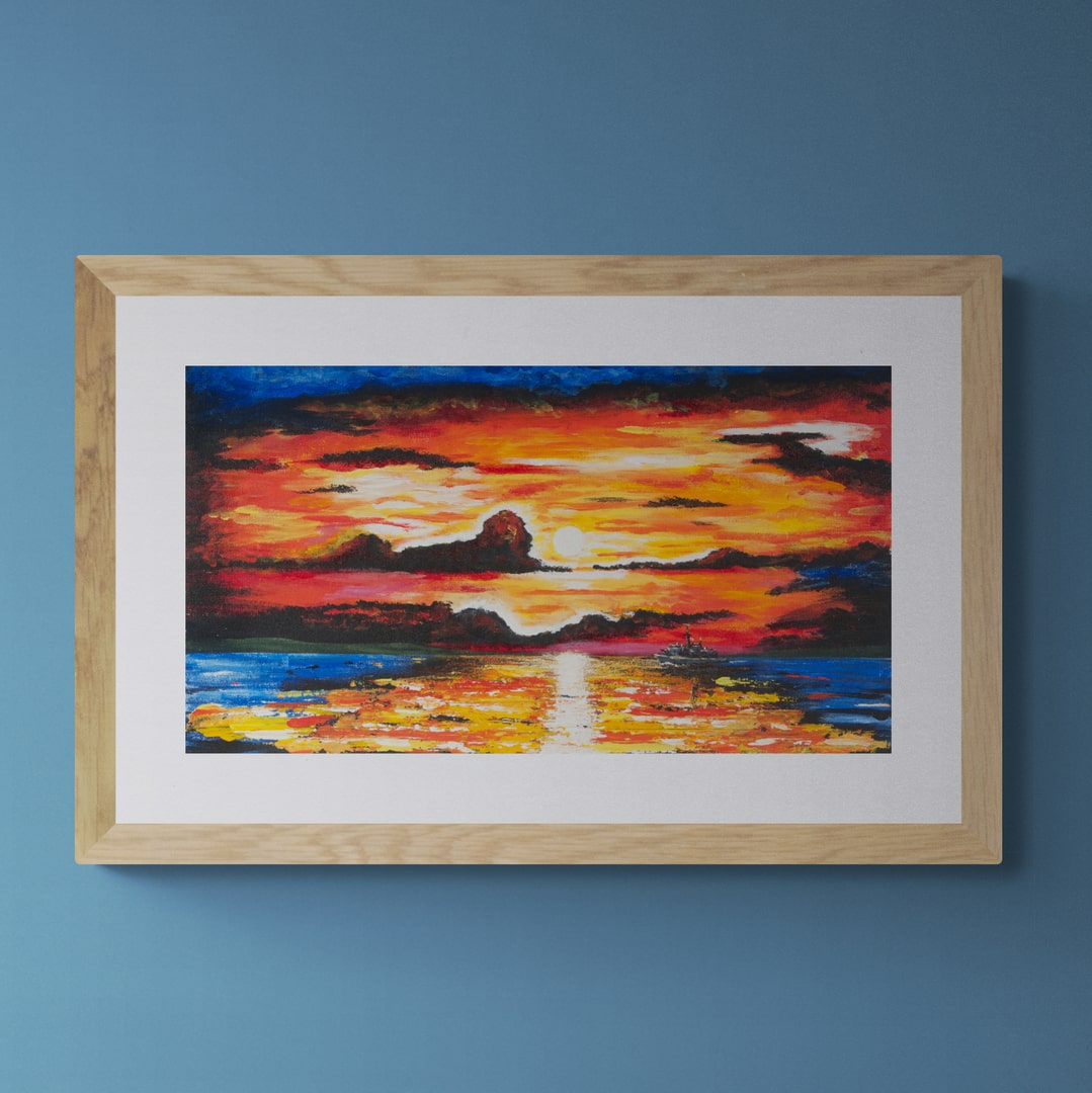 "A ship in the night" fine art print