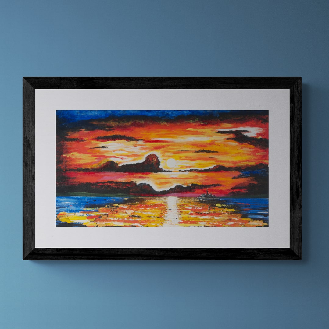 "A ship in the night" fine art print