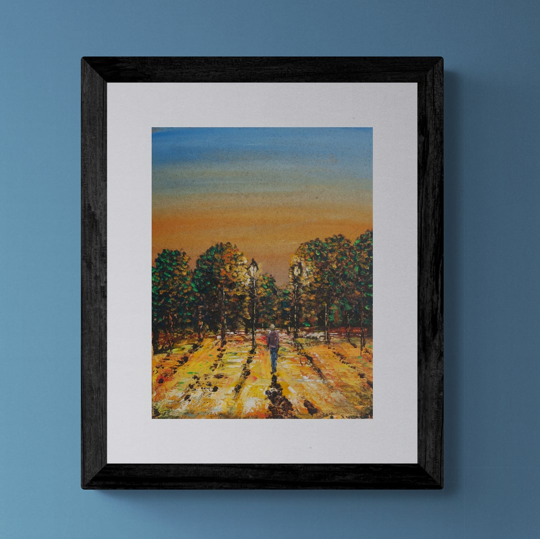 "A sunset walk" fine art print